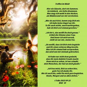 Vorschau Bildgedicht: Treffen im Wald