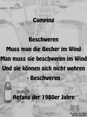 Vorschau Bildgedicht: Camping - Beschweren