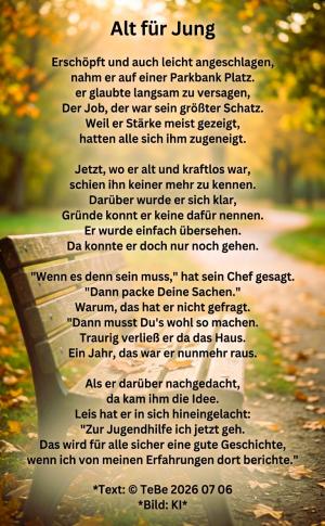 Vorschau Bildgedicht: Alt f&uuml;r Jung