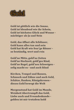 Vorschau Bildgedicht: Gold