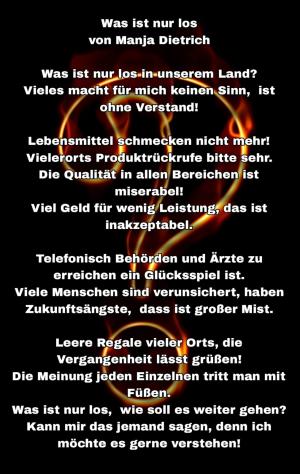 Vorschau Bildgedicht: Was ist nur los