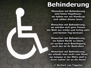 Vorschau Bildgedicht: Behinderung