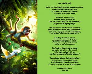 Vorschau Bildgedicht: Der bekiffte Affe