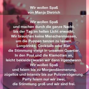 Vorschau Bildgedicht: Wir wollen Spaß 