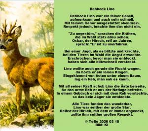 Vorschau Bildgedicht: Rehbock Lino