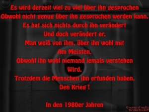 Vorschau Bildgedicht: Krieg