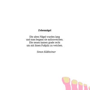 Vorschau Bildgedicht: Zehennägel