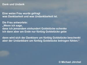 Vorschau Bildgedicht: Dank und Undank