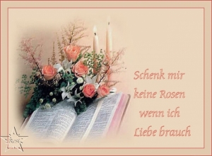 Vorschau Bildgedicht: Schenk mir keine Rosen