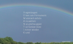 Vorschau Bildgedicht: Romantischer Regenbogen