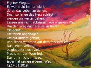 Vorschau Bildgedicht: Eigener Weg......