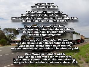 Vorschau Bildgedicht: Truckerleben 