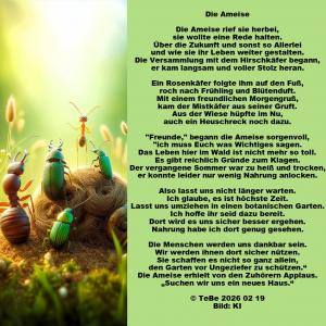 Vorschau Bildgedicht: Die Ameise