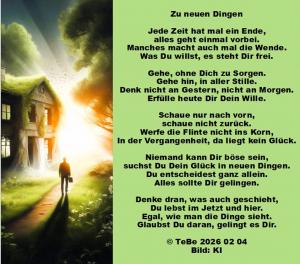 Vorschau Bildgedicht: Zu neuen Dingen