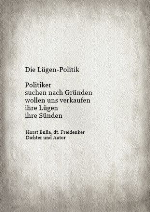 Vorschau Bildgedicht: Die Lügen-Politik