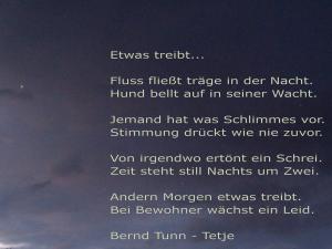 Vorschau Bildgedicht: Etwas treibt...