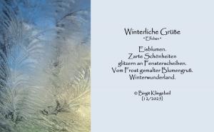 Vorschau Bildgedicht: Winterliche Gr&uuml;&szlig;e