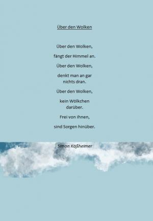 Vorschau Bildgedicht: Über den Wolken