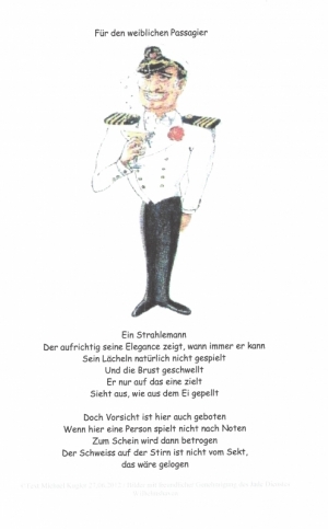 Vorschau Bildgedicht: Der Captain - Weibliche Passagiere