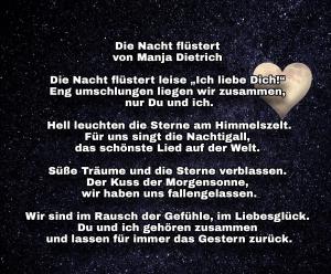 Vorschau Bildgedicht: Die Nacht flüstert 