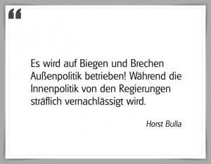 Vorschau Bildgedicht: "Es wird auf Biegen und Brechen Außenpolitik betrieben!"