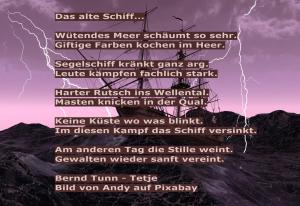 Vorschau Bildgedicht: Das alte Schiff...