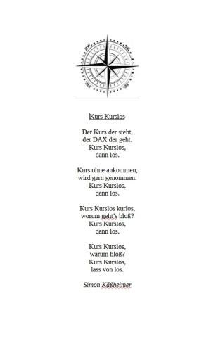 Vorschau Bildgedicht: Kurs Kurslos
