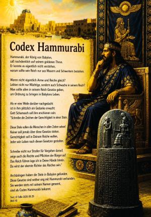 Vorschau Bildgedicht: Codex Hammurabi