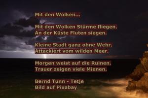 Vorschau Bildgedicht: Mit den Wolken...