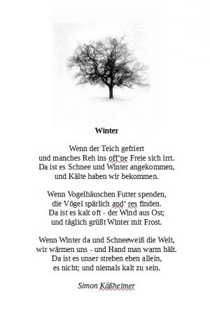 Vorschau Bildgedicht: Winter