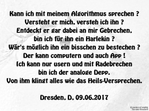 Vorschau Bildgedicht: Der Algorithmus