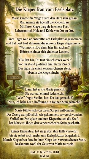 Vorschau Bildgedicht: Die Kiepenfrau vom Eselsplatz