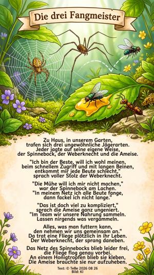 Vorschau Bildgedicht: Die drei Fangmeister
