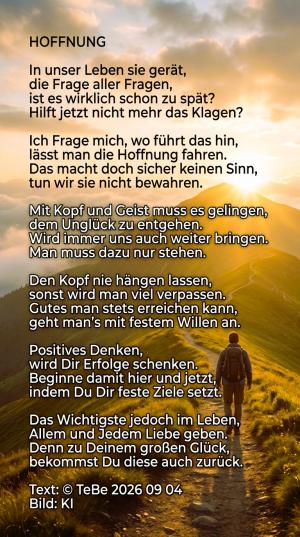Vorschau Bildgedicht: Hoffnung