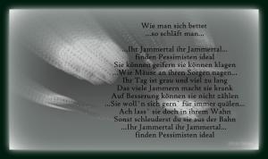 Vorschau Bildgedicht: Wie man sich bettet so schläft man