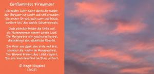 Vorschau Bildgedicht: Entflammtes Firmament