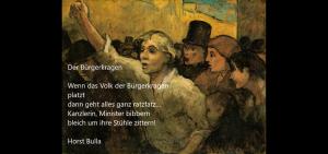 Vorschau Bildgedicht: Gedicht, Der Bürgerkragen von Horst Bulla