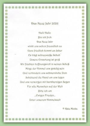 Vorschau Bildgedicht: Das Neue Jahr 2026