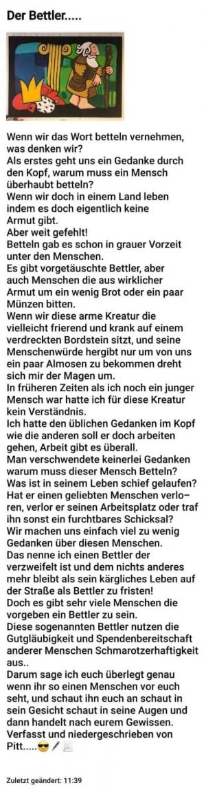 Vorschau Bildgedicht: Der Bettler 