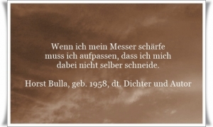 Vorschau Bildgedicht: Wenn ich mein Messer schärfe