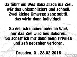 Vorschau Bildgedicht: Geradewegs