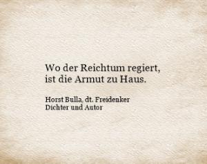 Vorschau Bildgedicht: Wo der Reichtum regiert, ist die Armut zu Haus.
