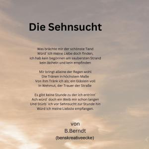 Vorschau Bildgedicht: Die Sehnsucht