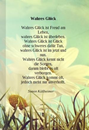 Vorschau Bildgedicht: Wahres Glück