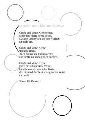 Vorschau Bildgedicht: Große und kleine Kreise