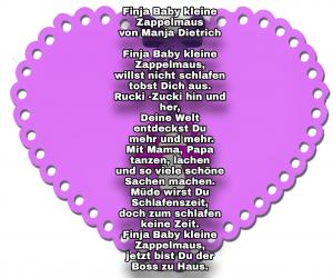 Vorschau Bildgedicht: Finja Baby kleine Zappelmaus 