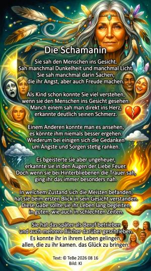 Vorschau Bildgedicht: Die Schamanin