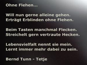 Vorschau Bildgedicht: Ohne Flehen...