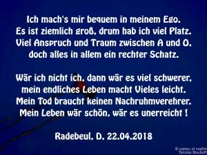 Vorschau Bildgedicht: Ich und meine Ego