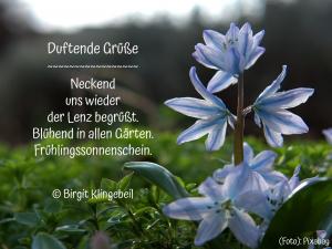 Vorschau Bildgedicht: Duftende Gr&uuml;&szlig;e